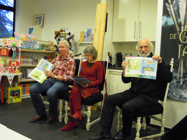 Voorlezen tijdens de presentatie bij De Boekenberg