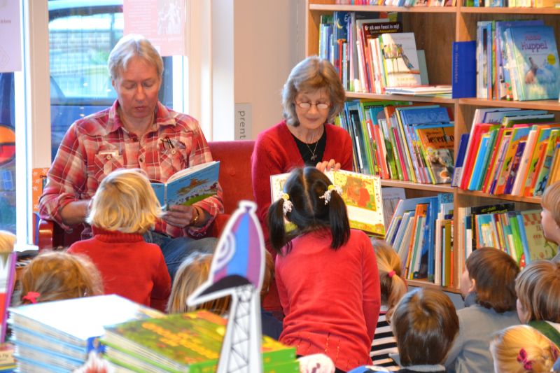Voorlezen tijdens de presentatie bij De Boekenberg